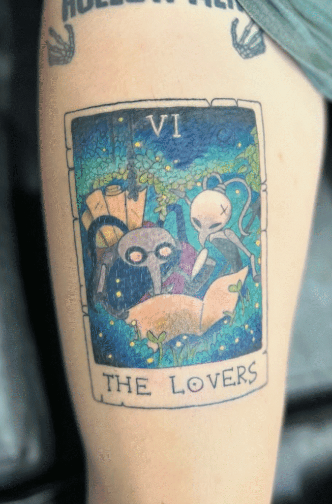 Colorful Cornifer Hollow Knight Tattoo