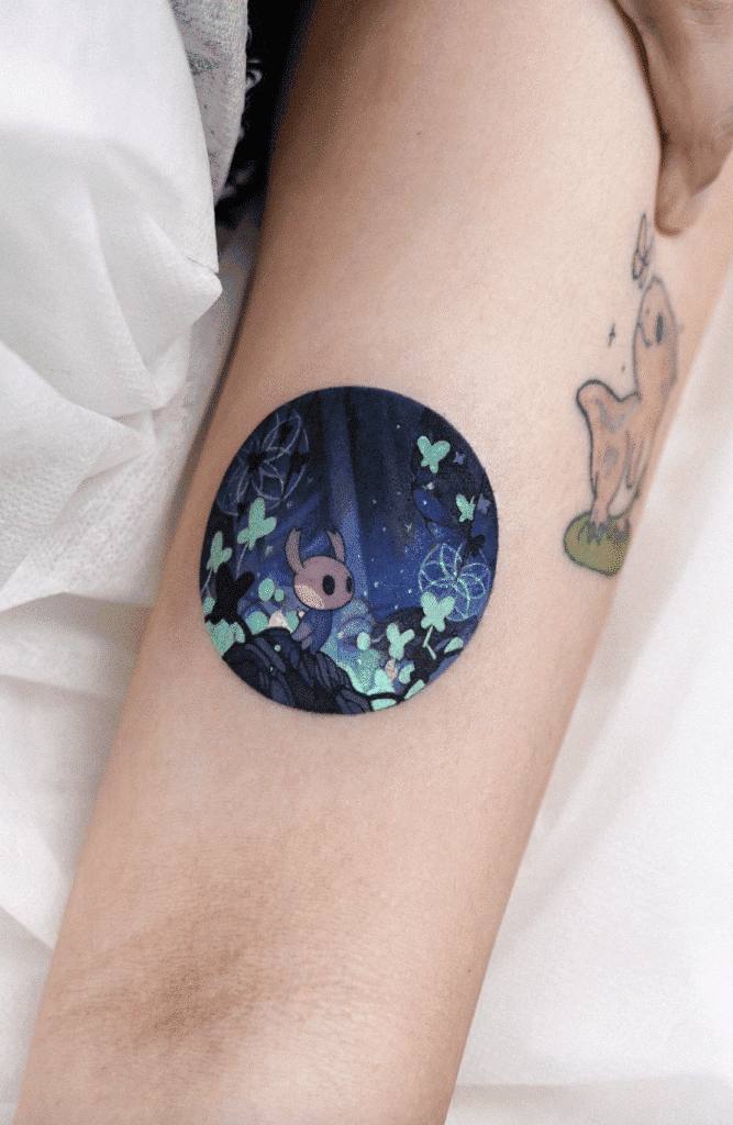 Colorful Knight Hollow Knight Tattoo