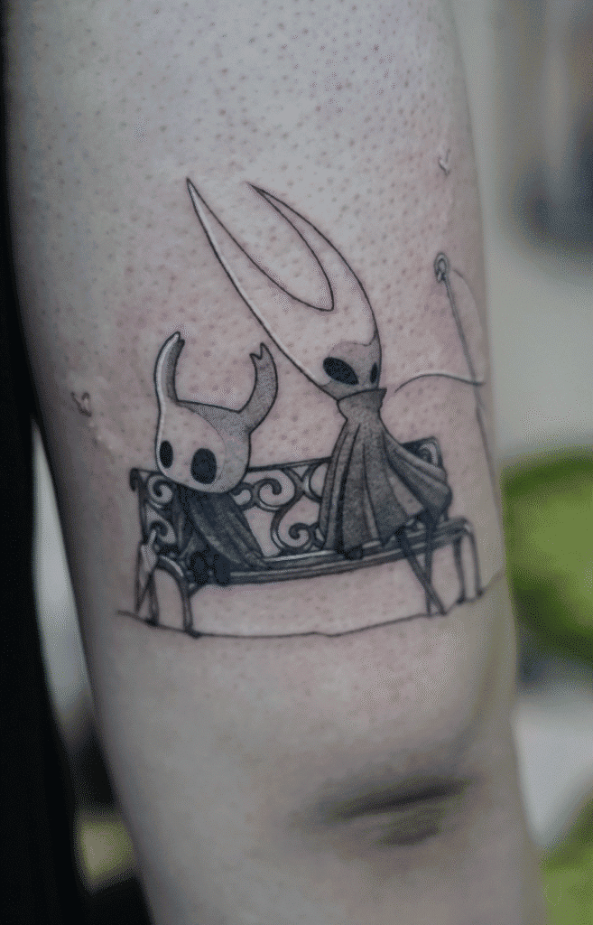 Dotted Bench Hollow Knight Tattoo
