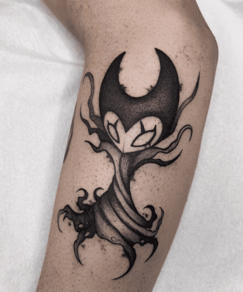 Dotted Grimm Hollow Knight Tattoo