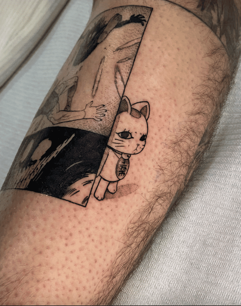 Hiding Turbo Granny Dandadan Tattoo