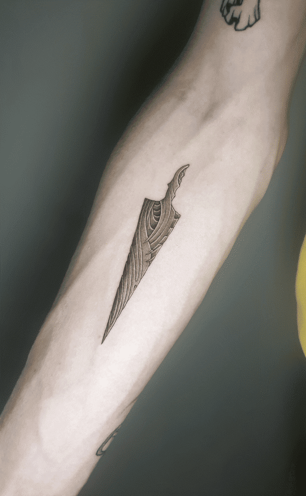 Line Nail Hollow Knight Tattoo