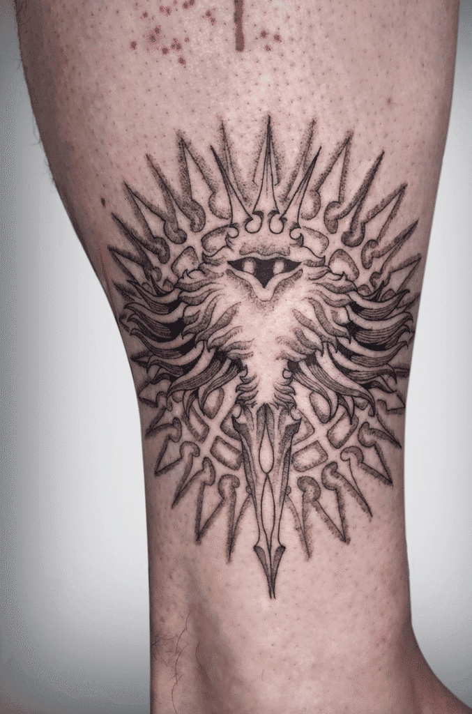 Line Radiance Hollow Knight Tattoo