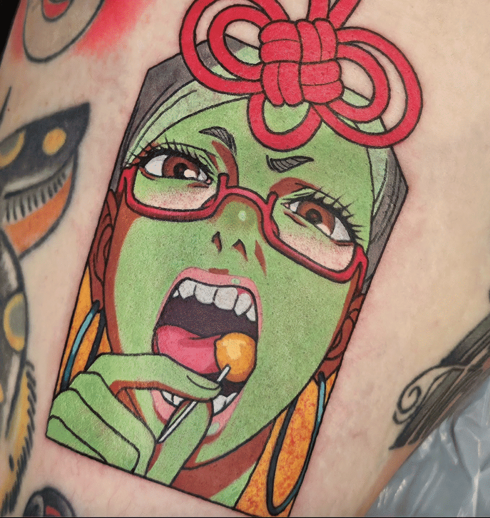 Lolipop Seikyo Ayase Dandadan Tattoo