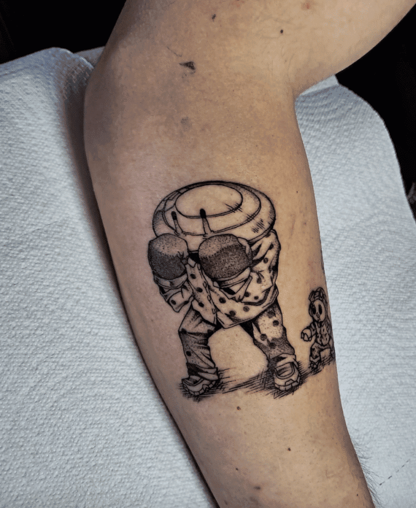 Mr. Mantis Shrimp Dandadan Tattoo