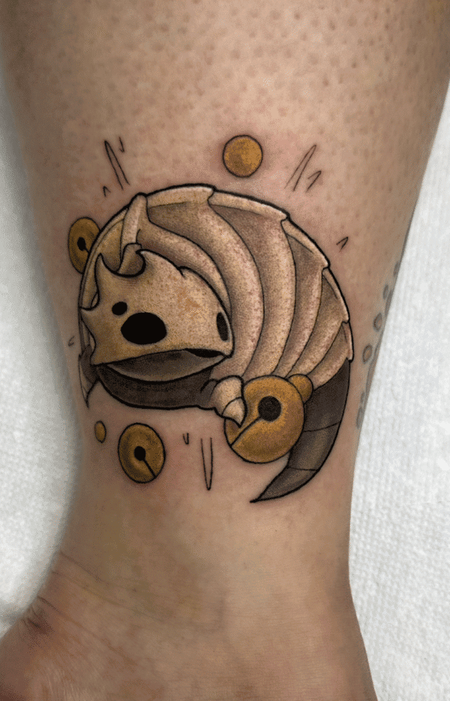 Orange Bell Beast Hollow Knight Tattoo