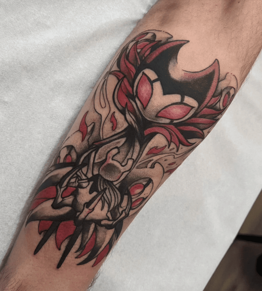 Pink Grimm Hollow Knight Tattoo