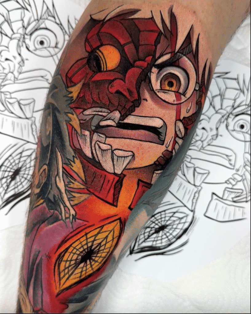 Possesed Okarun Dandadan Tattoo