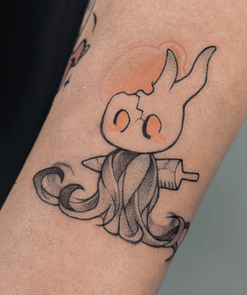 Sad Broken Vessel Hollow Knight Tattoo