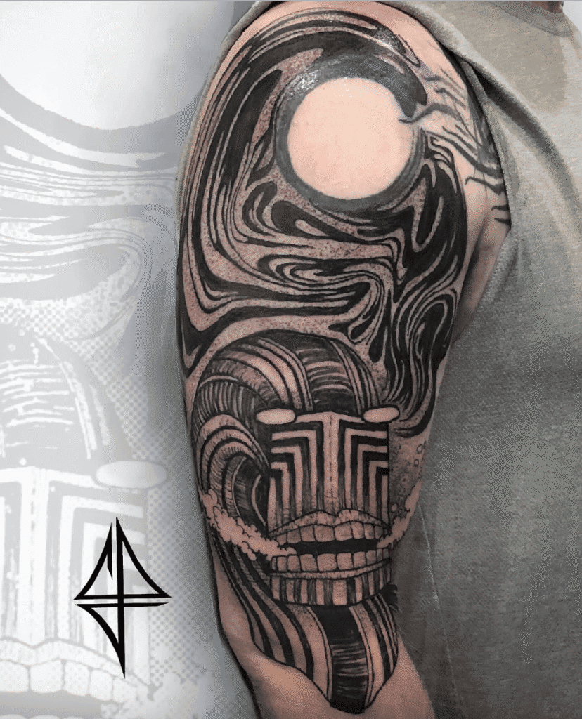 Serpo Alien Dandadan Tattoo