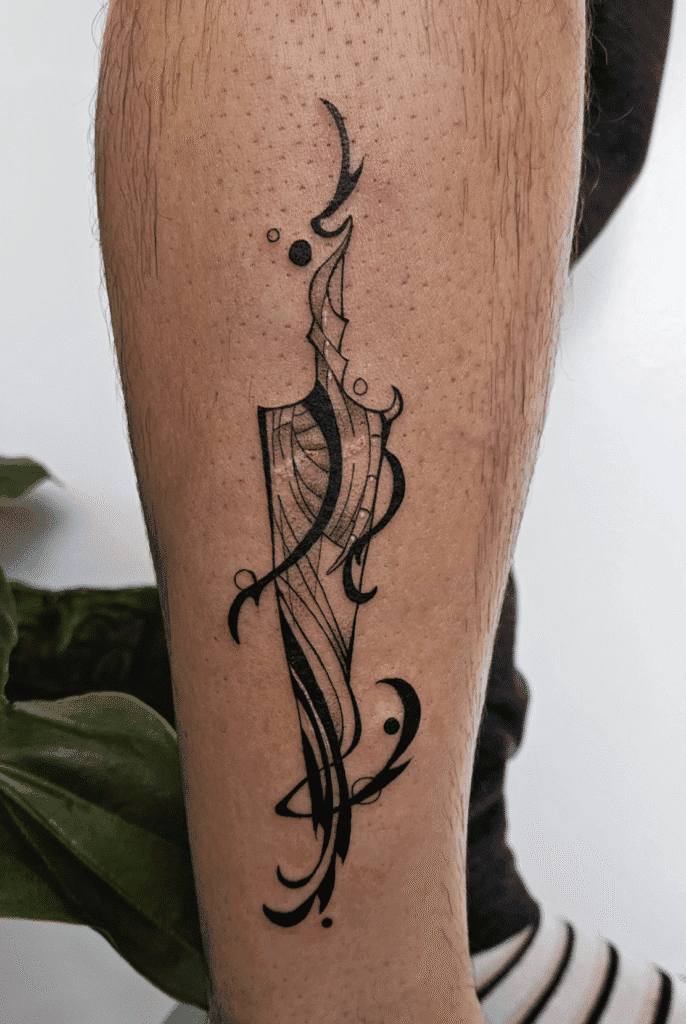 Simple Nail Hollow Knight Tattoo