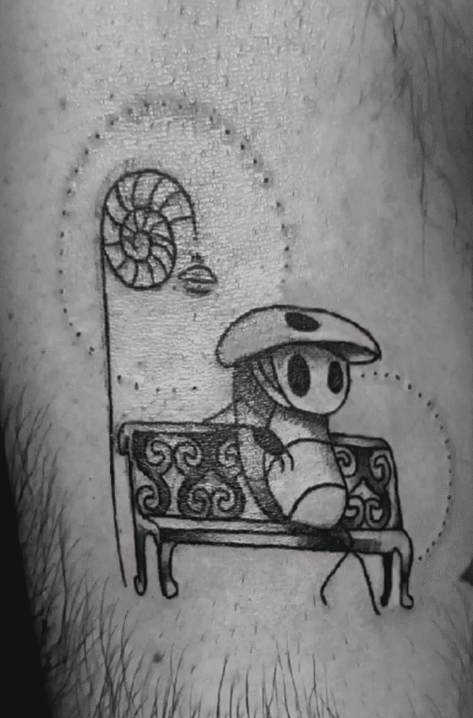 Simple Quirrel Hollow Knight Tattoo