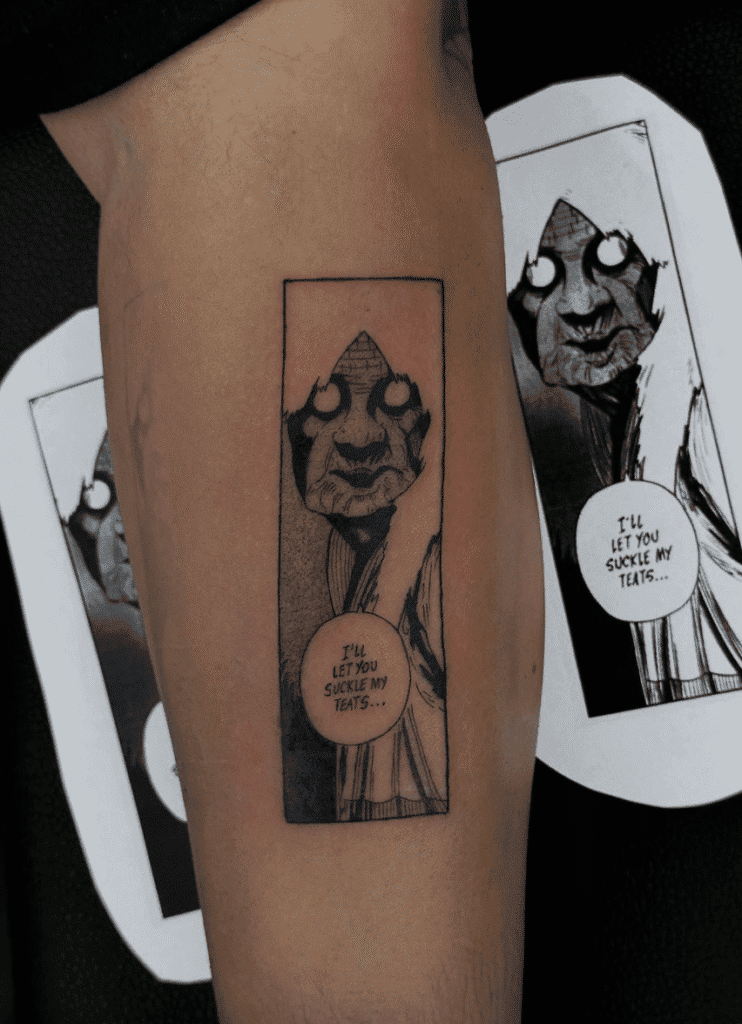 Yokai Turbo Granny Dandadan Tattoo
