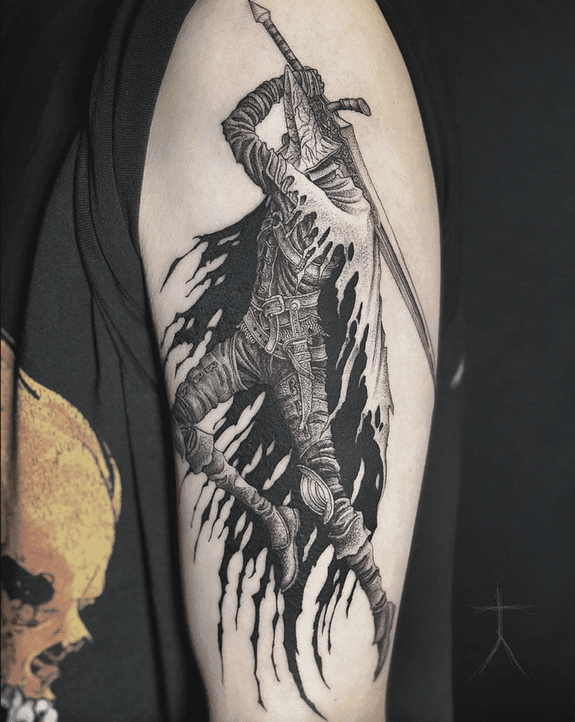 Abyss Watchers Three Soulsborne Tattoo
