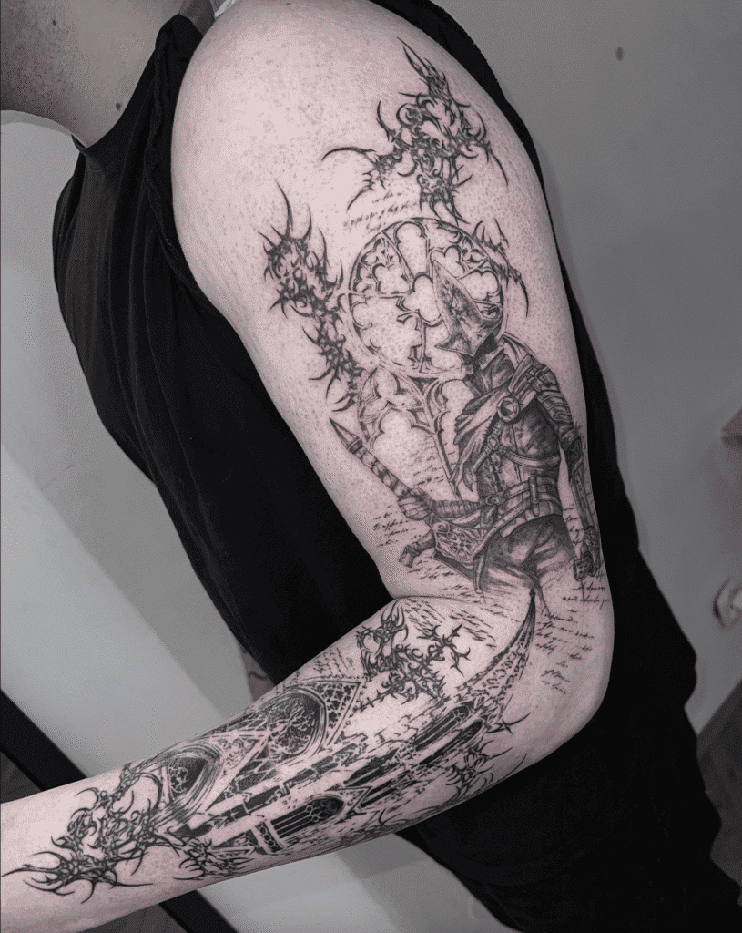 Abyss Watchers Two Soulsborne Tattoo