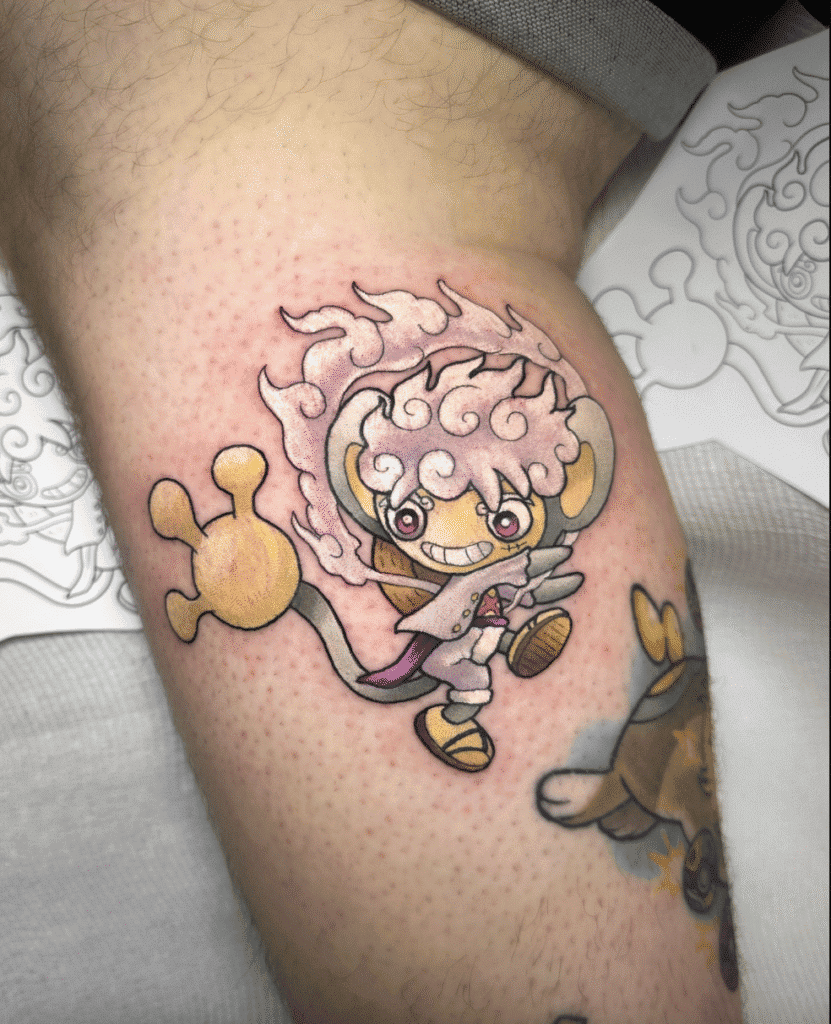 Aipom Pokémon X One Piece Tattoo