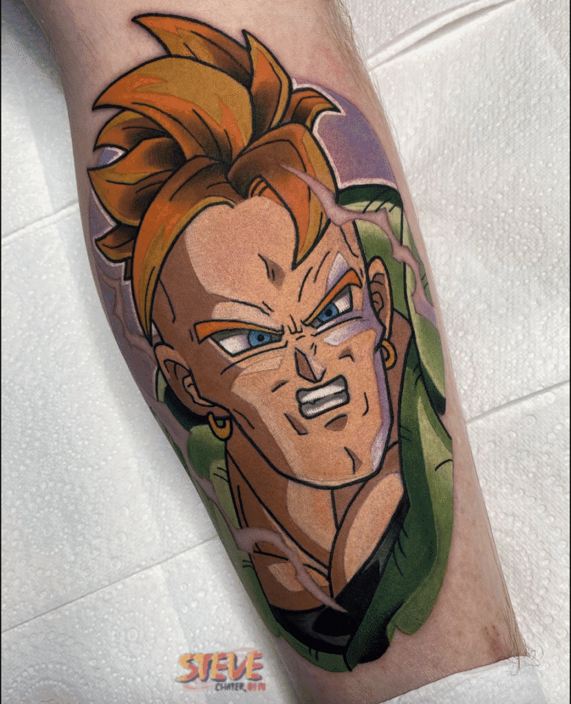 Android 16 Dragon Ball Tattoo