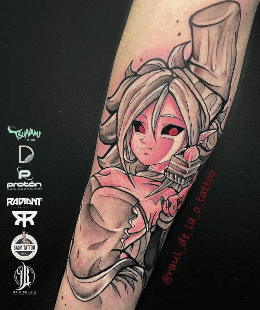 Android 21 Dragon Ball Tattoo