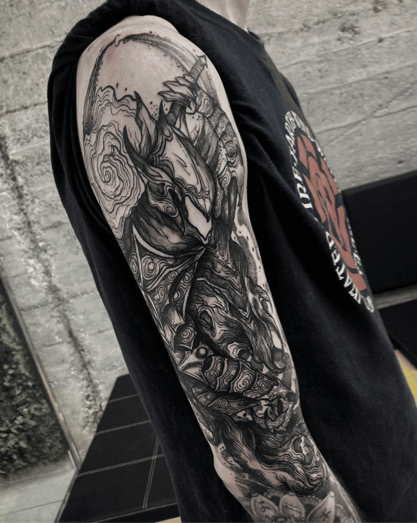 Artorias the Abysswalker Soulsborne Tattoo