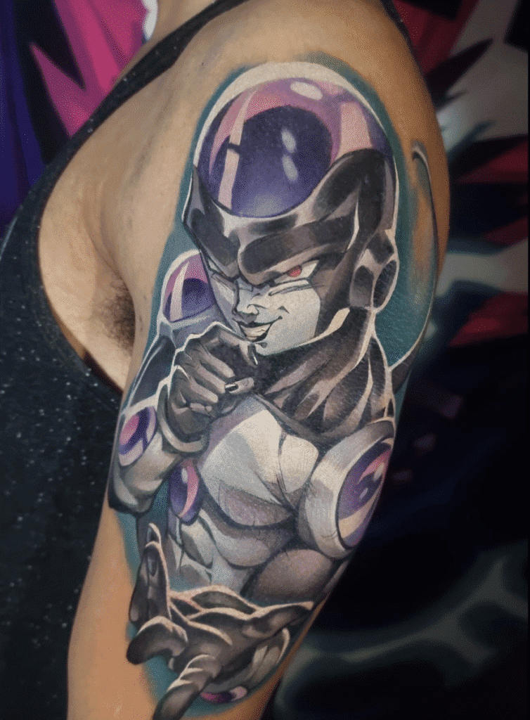 Black Frieza Dragon Ball Tattoo