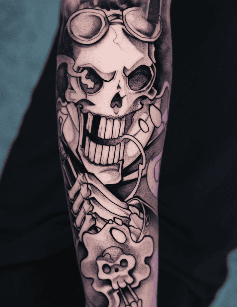 Brook Action One Piece Tattoo