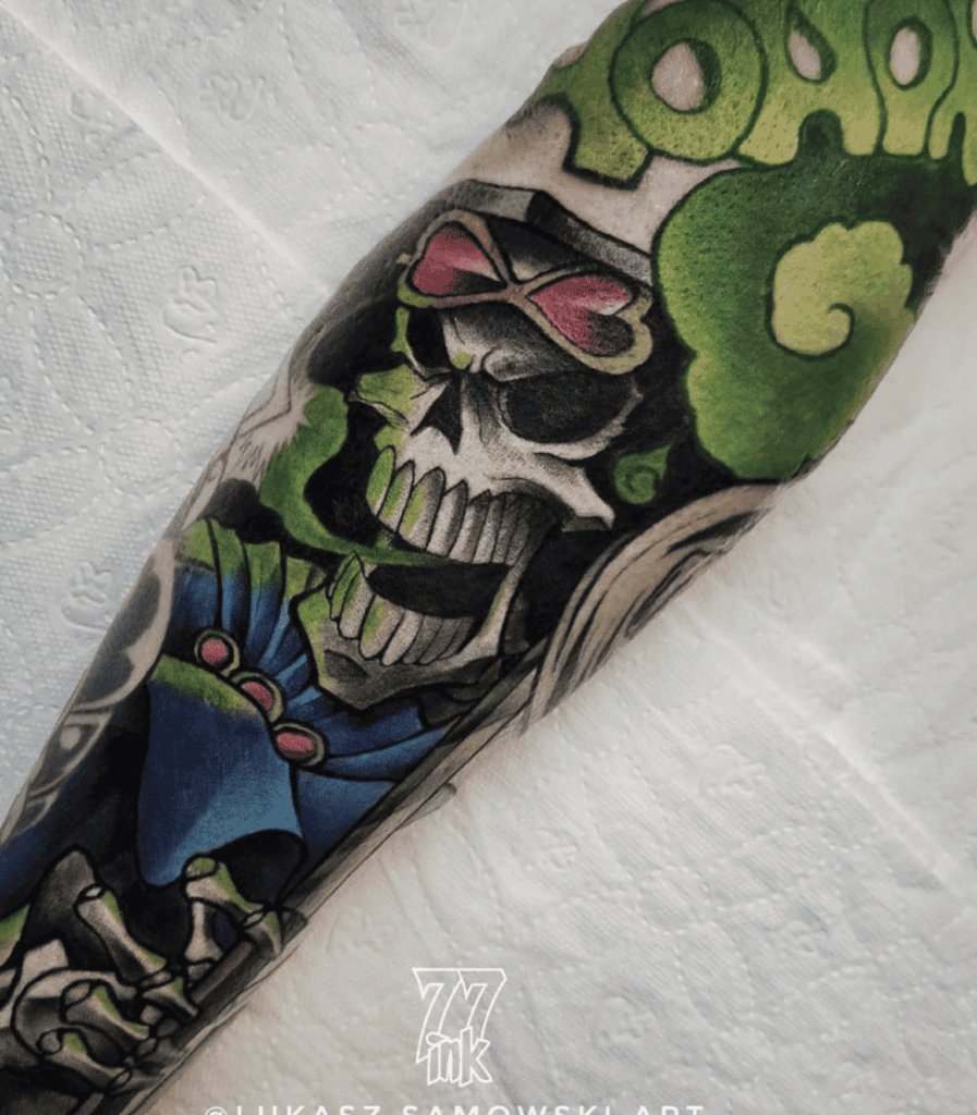 Brook Angry One Piece Tattoo