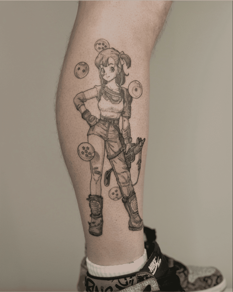 Bulma Dragon Ball Tattoo