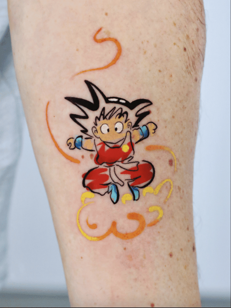 Child Son Goku Dragon Ball Tattoo