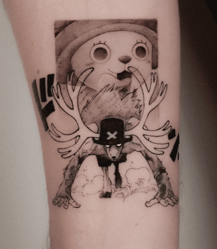 Chopper Monster Point One Piece Tattoo