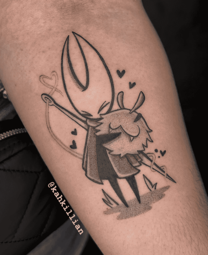 Flea Hug Hollow Knight Tattoo