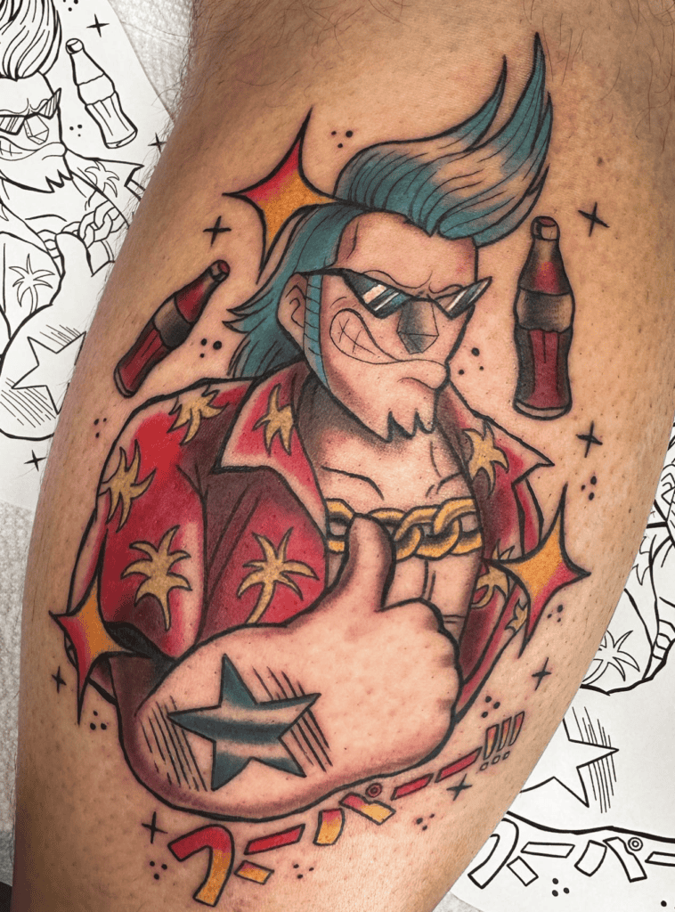 Franky Cola One Piece Tattoo
