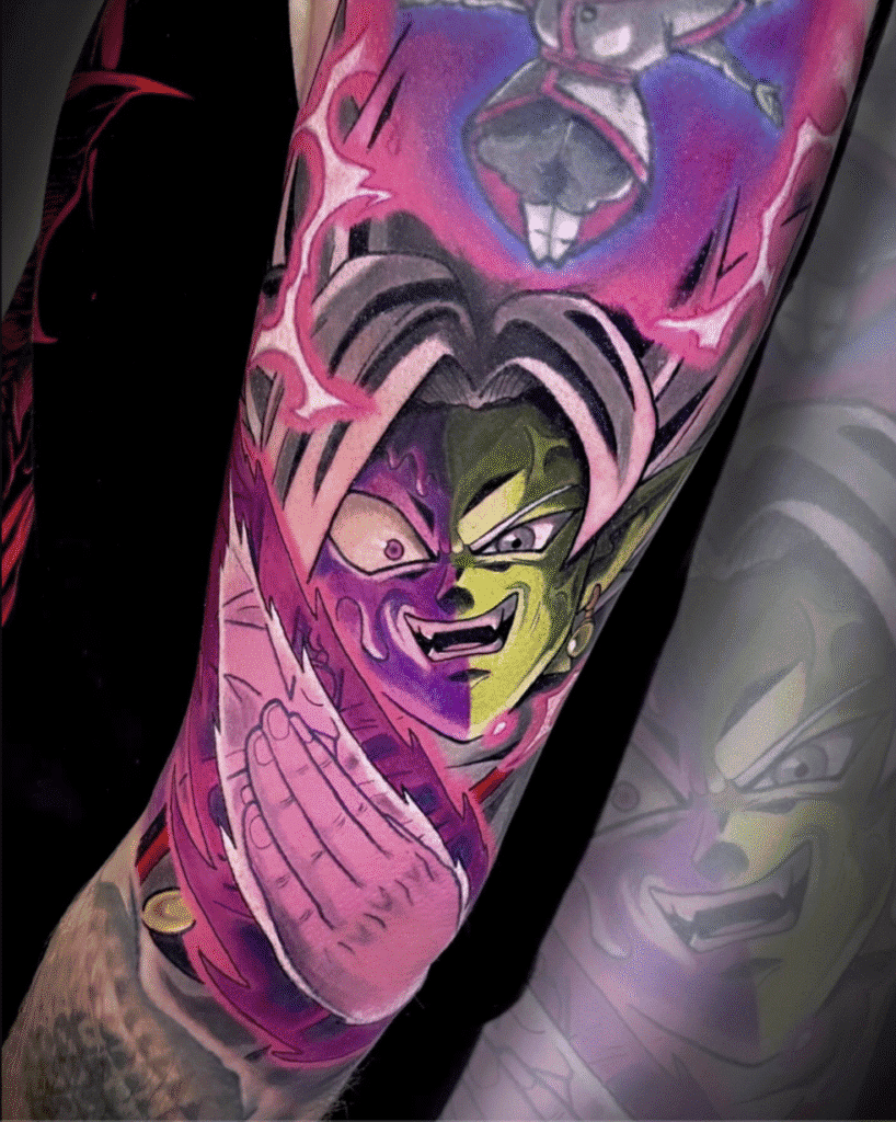 Fused Zamasu Dragon Ball Tattoo