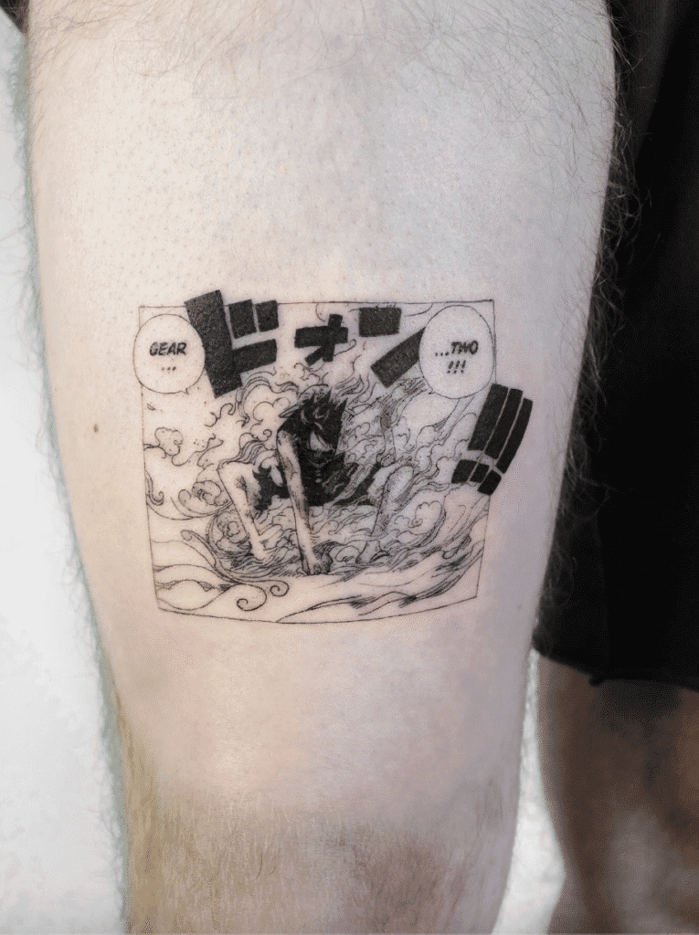 Gaer 2 Monkey. D. Luffy One Piece Tattoo