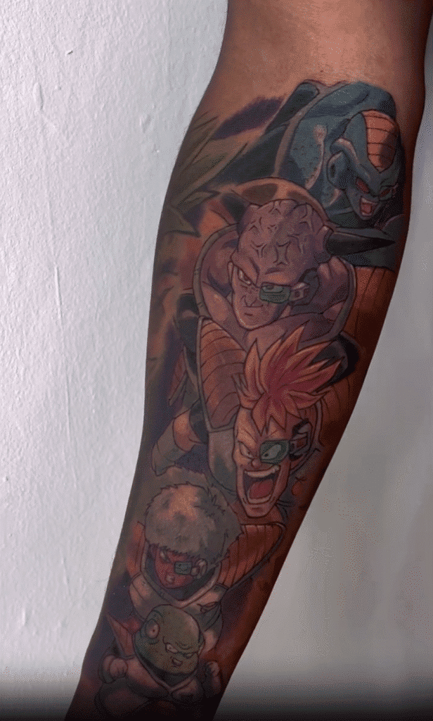 Ginyu Force Dragon Ball Tattoo