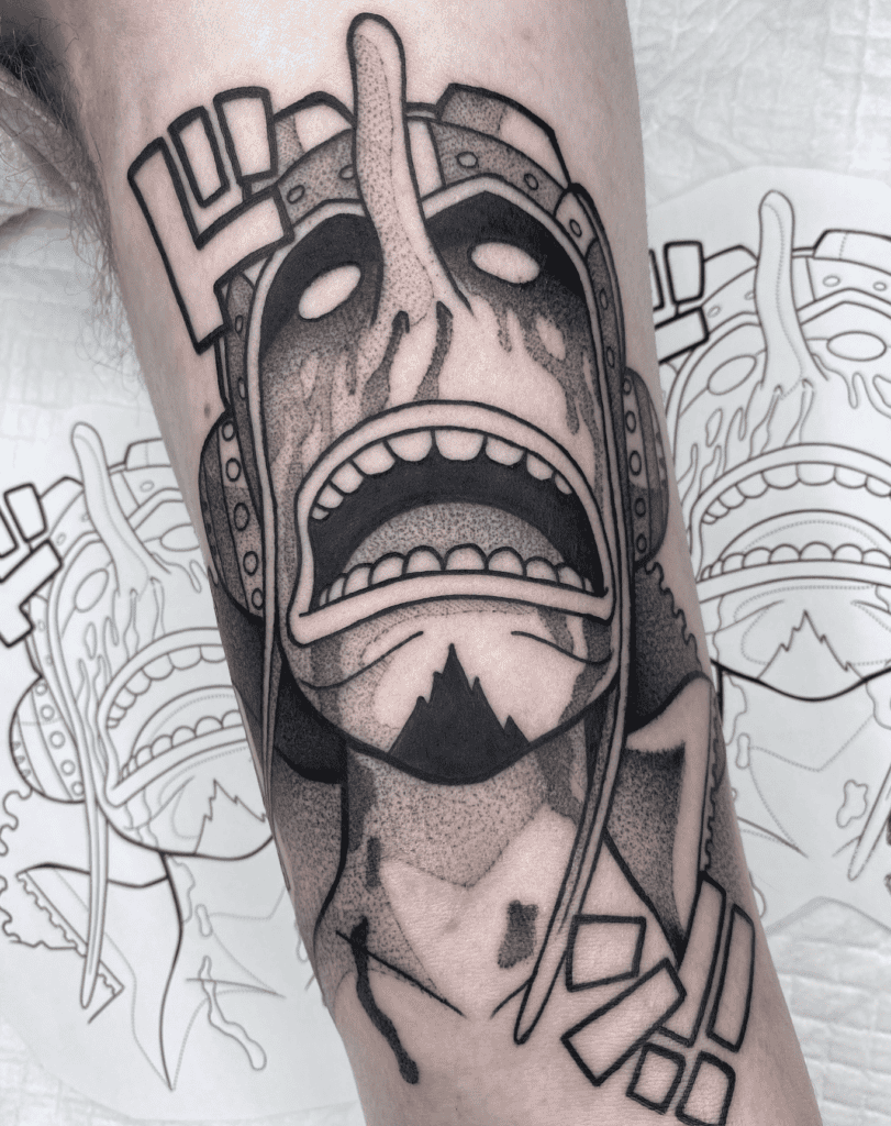 God Usopp One Piece Tattoo