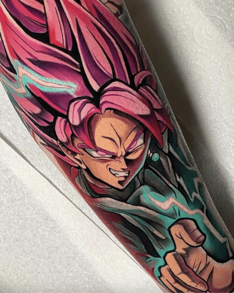 Goku Black Zamasu Dragon Ball Tattoo