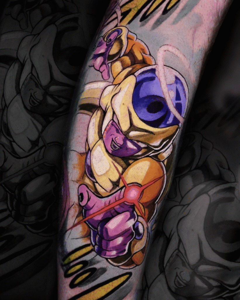 Golden Frieza Dragon Ball Tattoo