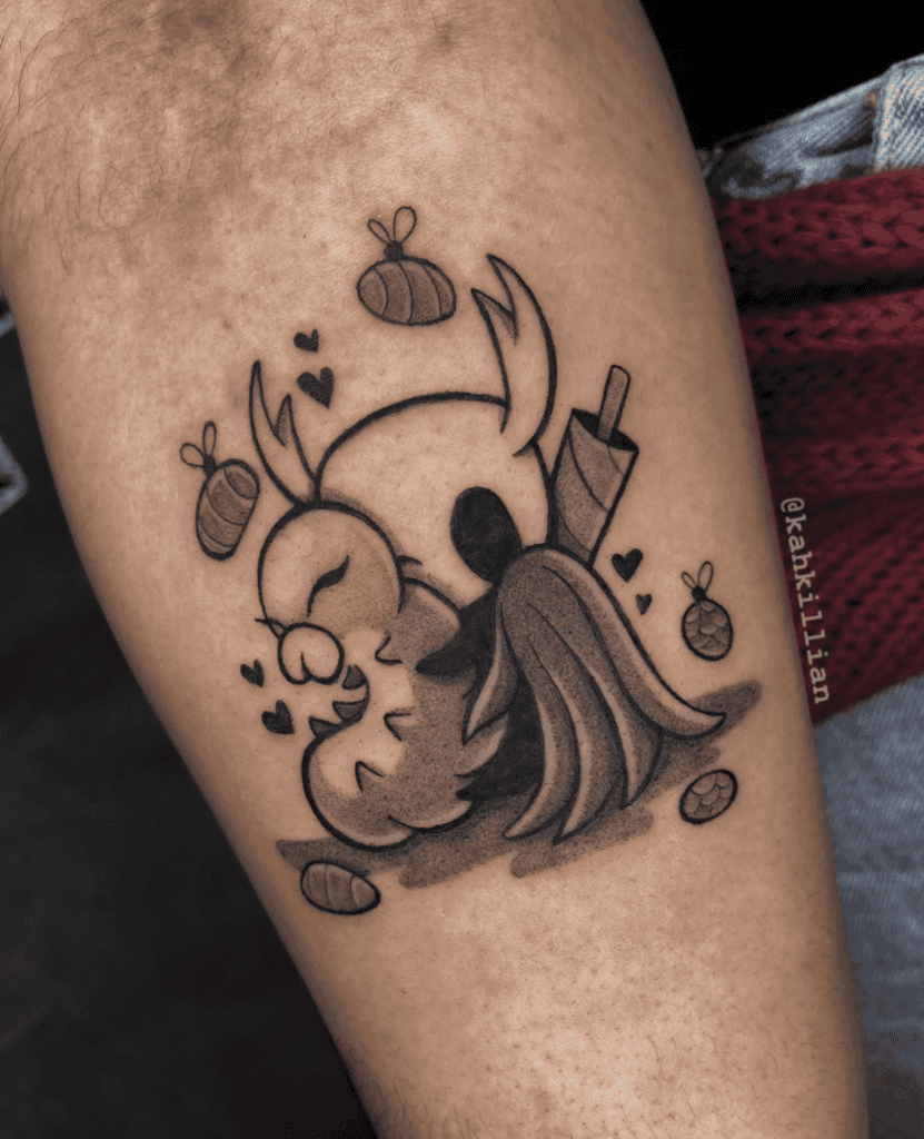 Grub Hug Hollow Knight Tattoo