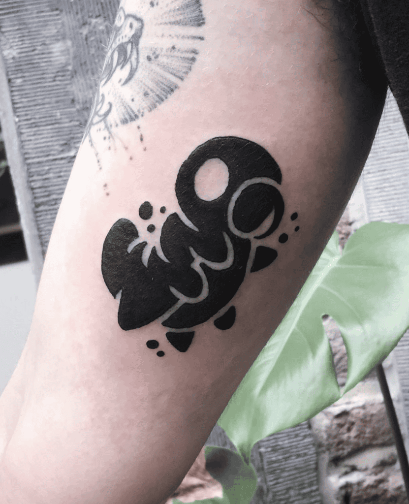 Grub Tribal Hollow Knight Tattoo