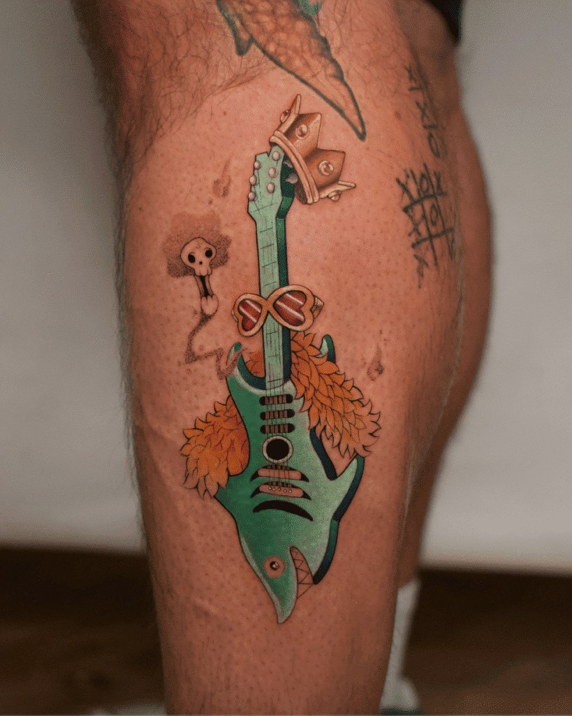 Guitar Brook One Piece Tattoo