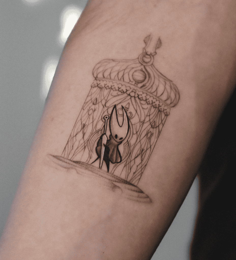 Hornet Cage Hollow Knight Tattoo