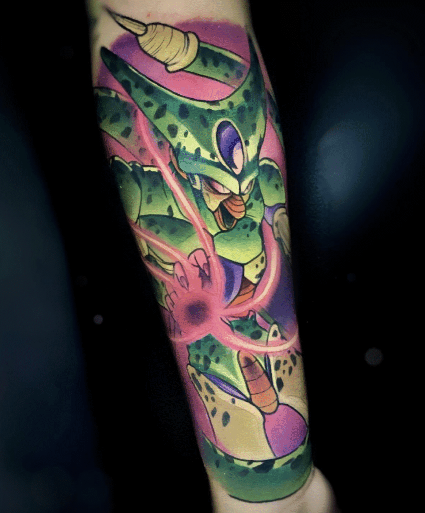 Imperfect Cell Dragon Ball Tattoo
