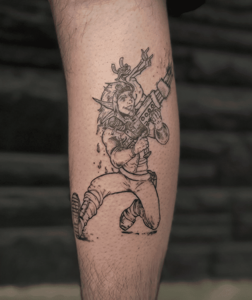 Jak and Daxter Video Game Tattoo