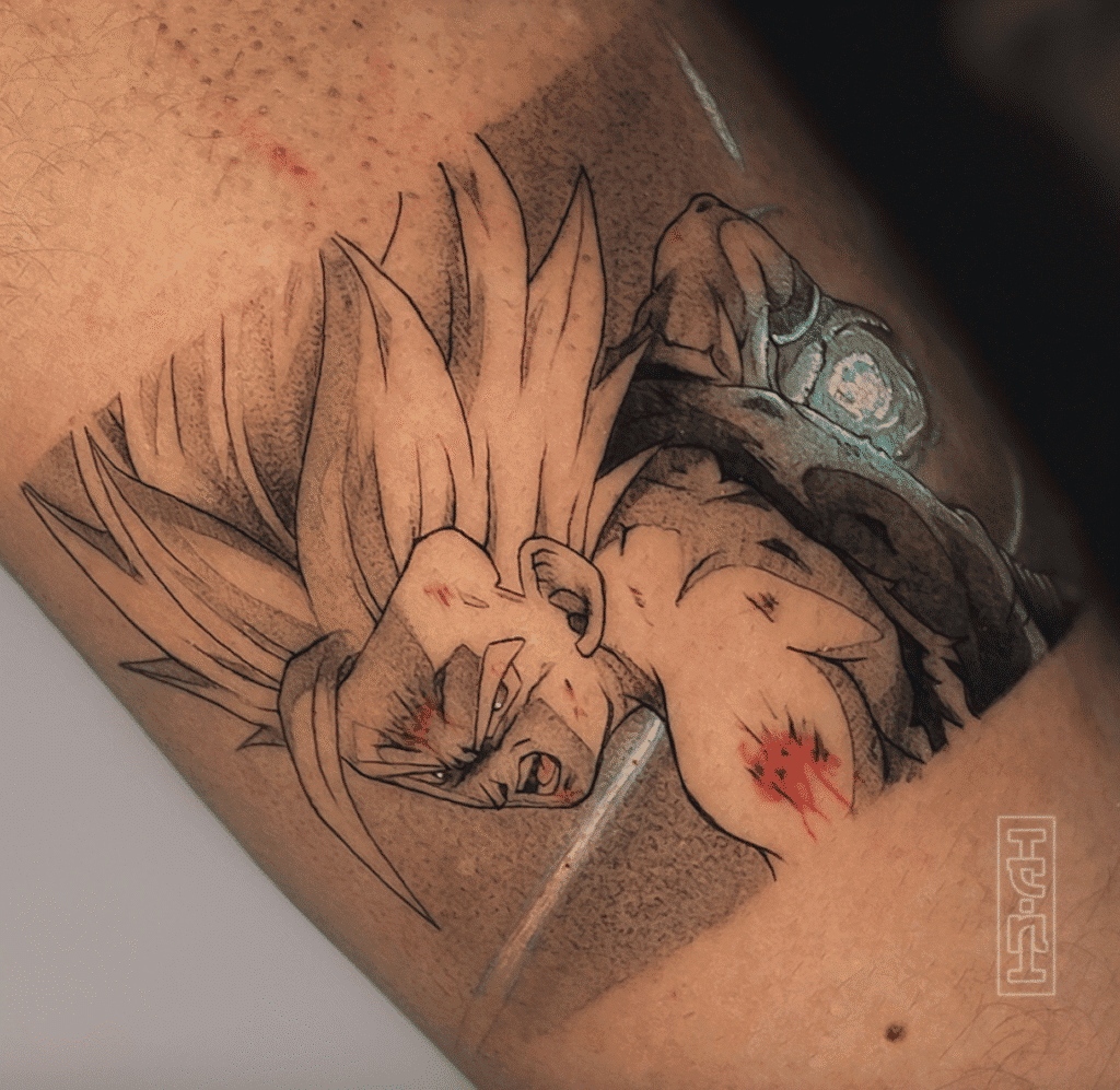 Kamehameha Son Gohan Dragon Ball Tattoo