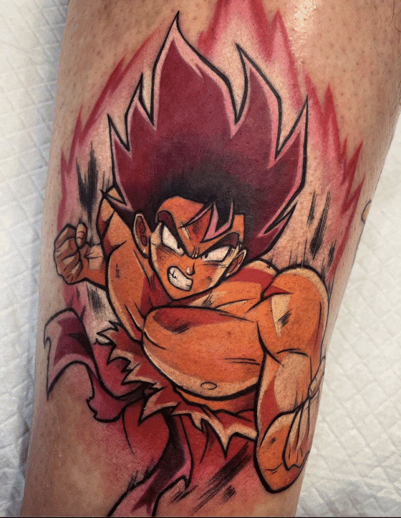 Kaoiken Son Goku Dragon Ball Tattoo