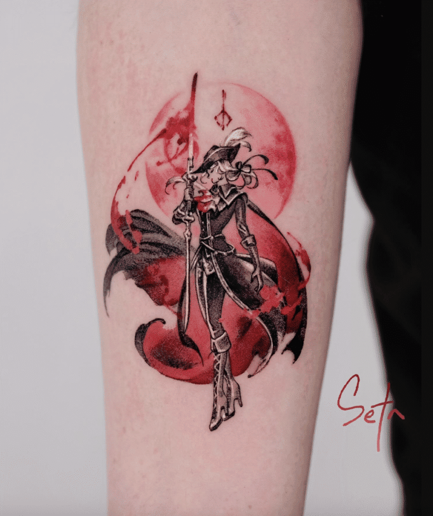 Lady Maria Video Game Tattoo