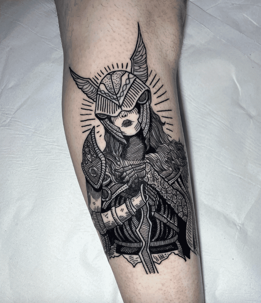 Malenia Video Game Tattoo