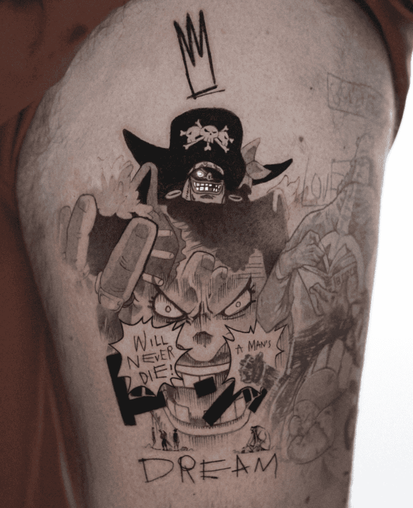 Marshall D. Teach King One Piece Tattoo