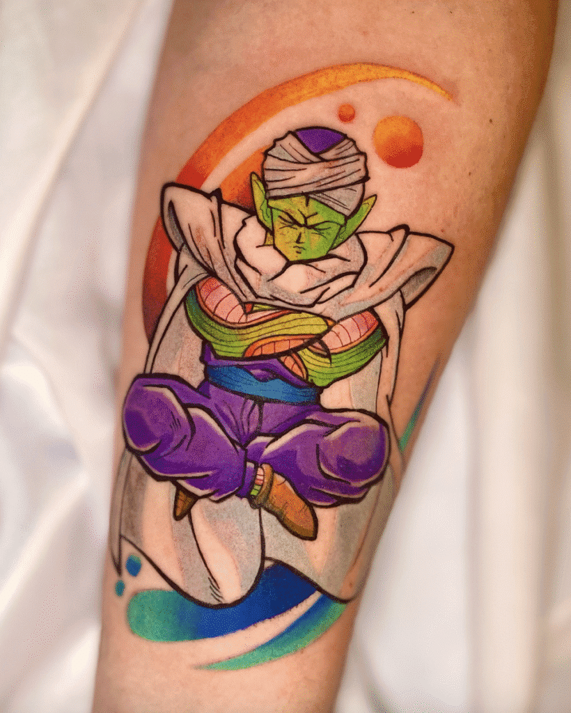 Meditation Piccolo Dragon Ball Tattoo