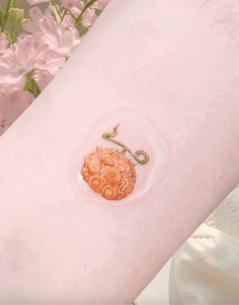 Mera Devil Fruit One Piece Tattoo